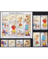 F-EX53127 UK ENGLAND GUERNSEY MNH 1993 RUPERT & FRIENDS DRAWING CARTOON.