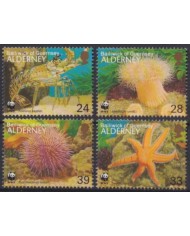 F-EX53921 UK ENGLAND GUERNSEY ALDERNEY MNH 1993 WWF ENDANGERED SPECIES.