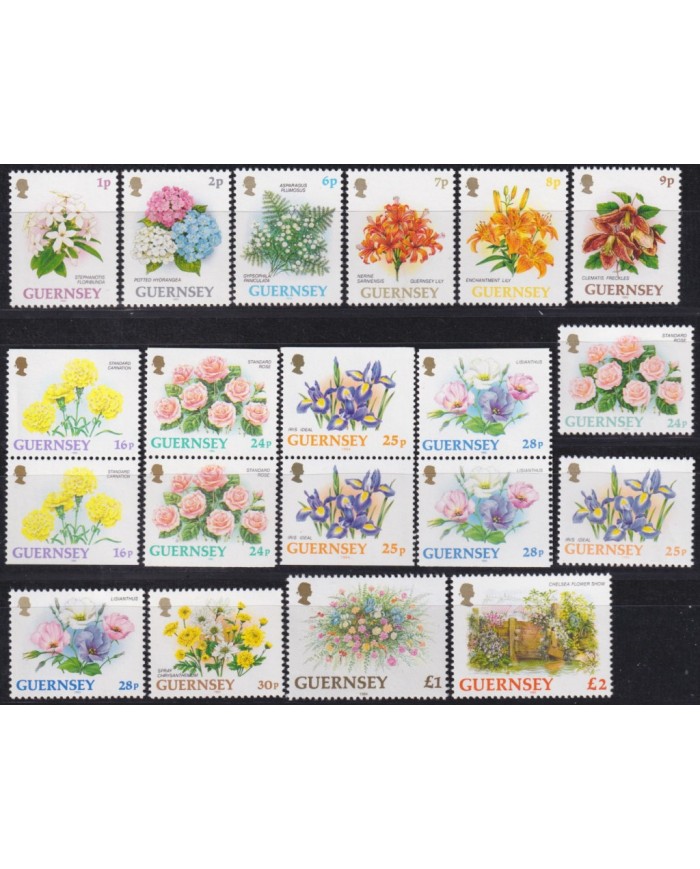 F-EX53128 UK ENGLAND GUERNSEY MNH 1993 FLOWER FLORES.