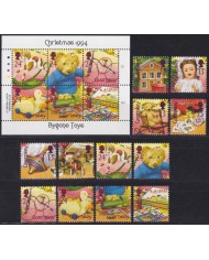 F-EX53133 UK ENGLAND GUERNSEY MNH 1994 CHRISTMAS NAVIDAD BYGONE TOYS.