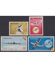F-EX53869 GHANA MNH 1958 UNITED INAUGURATION AIRLINES AIRPLANE BIRD AVION.
