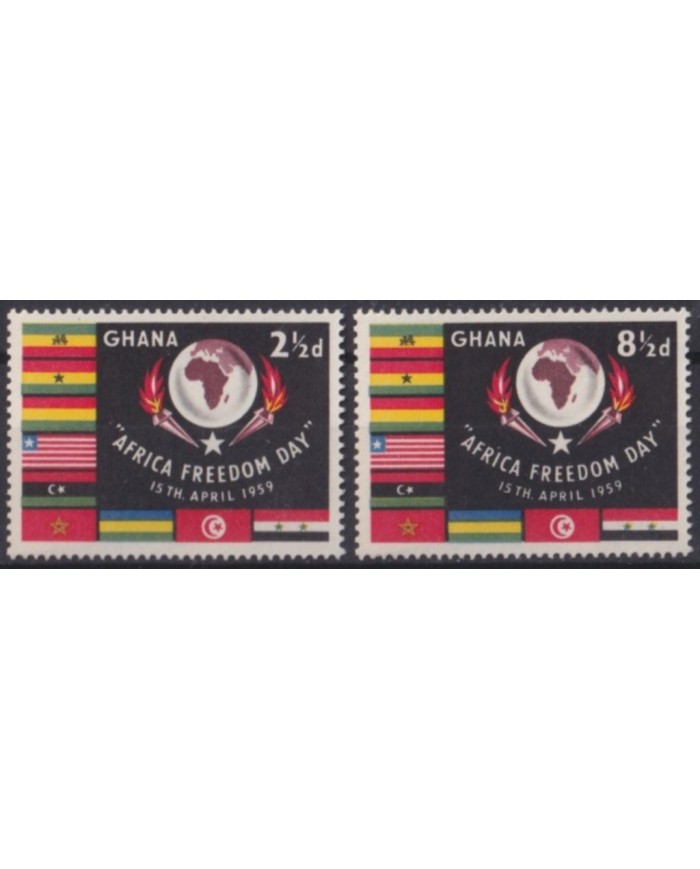 F-EX53867 GHANA MNH 1958 AFRICA FREEDOM DAY.