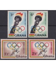 F-EX53874 GHANA MNH 1960 OLYMPIC GAMES ROMA TOURCH OLYMPIC RING.