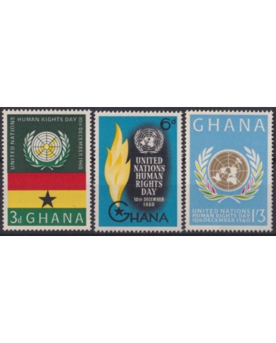 F-EX53864 GHANA MNH 1960 HUMAN RIGHT DAY UNITED NATIONS.