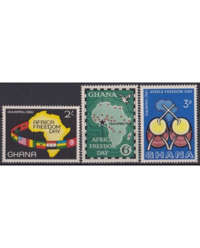 F-EX53878 GHANA MNH 1961 AFRICA FREEDOM DAY.