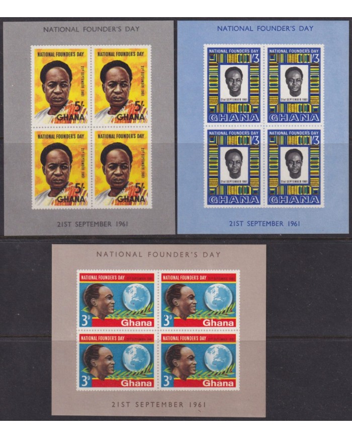 F-EX53121 GHANA MNH 1961 NATIONAL FOUNDER´S DAY DAY.