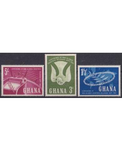 F-EX53877 GHANA MNH 1961 BELGRADE NOT ALIGNED CONFERENCE FOOD BIRD PIGEON.