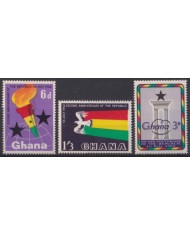 F-EX53883 GHANA MNH 1962 SECOND ANNIV OF REPUBLIC BIRD.