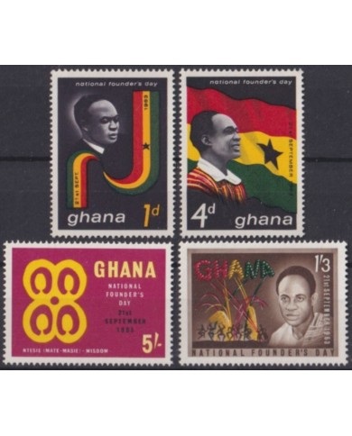 F-EX53886 GHANA MNH 1963 FOUNDER´S DAY NKRUMA.