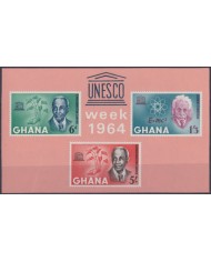 F-EX53851 GHANA MNH 1964 UNESCO WEEK ALBERT EINSTEIN & WASHINGTON CARVER.