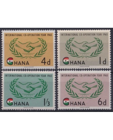 F-EX53893 GHANA MNH 1965 INTERNATIONAL COOPERATION YEAR.