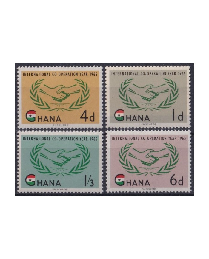 F-EX53893 GHANA MNH 1965 INTERNATIONAL COOPERATION YEAR.