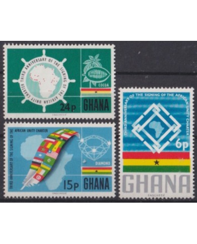 F-EX53900 GHANA MNH 1966 AFRICA SIGNING THE AFRICA UNITY CAPTER.