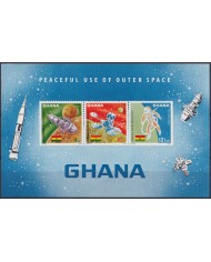 F-EX53854 GHANA MNH 1968 PEACEFULL USE OF OUTER SPACE COSMOS.
