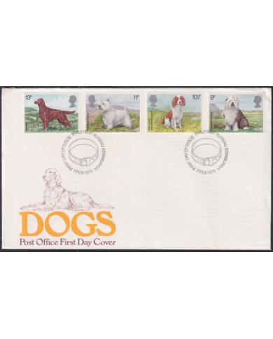 F-EX51307 UK ENGLAND FDC EDINBURGH 1979 DOGS PERROS.