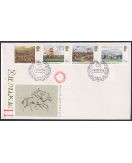 F-EX51308 UK ENGLAND FDC EDINBURGH 1979 HORSERACING ART PAINTING.