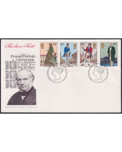 F-EX51310 UK ENGLAND FDC EDINBURGH 1979 PENNY BLACK ROWLAND HILL.