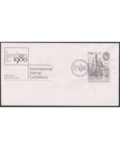 F-EX51317 UK ENGLAND FDC EDINBURGH 1980 INTERNATIONAL STAMPS EXHIBITION.