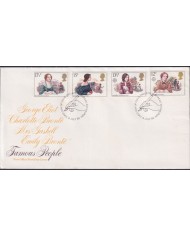 F-EX51321 UK ENGLAND FDC EDINBURGH 1980 EMILY BRONTE GEORGE ELIOT GASKELL.