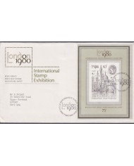 F-EX51322 UK ENGLAND FDC EDINBURGH 1980 INTERNATIONAL STAMPS EXHIBITION SHEET.