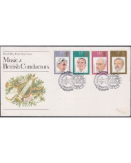 F-EX51330 UK ENGLAND FDC LONDON 1980 MUSIC FAMOUS CONDUCTORS.