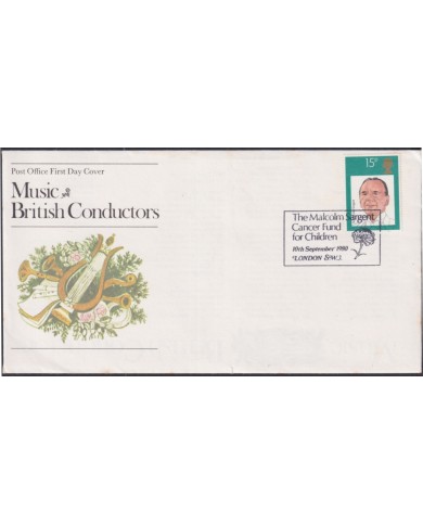 F-EX51333 UK ENGLAND FDC LONDON 1980 MUSIC FAMOUS CONDUCTORS.