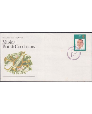 F-EX51335 UK ENGLAND FDC WEDNESDAY 1980 MUSIC FAMOUS CONDUCTORS.