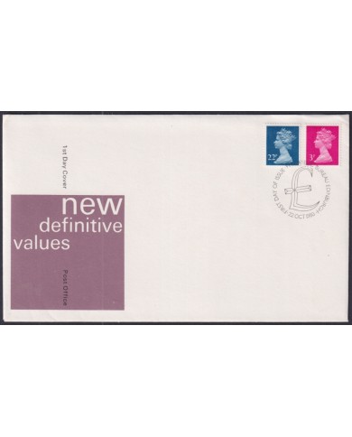 F-EX51336 UK ENGLAND FDC EDINBURGH 1980 NEW MACHIN DEFINITIVE VALUE.