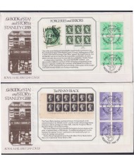 F-EX51359 UK ENGLAND FDC EDINBURGH 1982 GIBBONS BOOKLED NEW MACHIN DEFINITIVE VALUE.