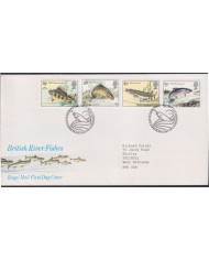 F-EX51364 UK ENGLAND FDC EDINBURGH 1983 RIVER FISHES FISH.