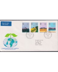 F-EX51366 UK ENGLAND FDC EDINBURGH 1983 COMMOWEALTH DAY ART PAINTING.