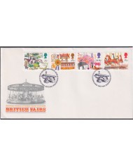 F-EX51376 UK ENGLAND FDC EDINBURGH 1983 FAIR & CIRCUS DRAWING CLOWNS.