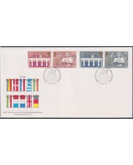F-EX51386 UK ENGLAND FDC EDINBURGH 1984 EUROPA CEPT BIRDGES SECOND ELECTIONS.