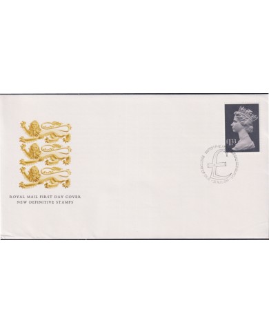 F-EX51388 UK ENGLAND FDC EDINBURGH 1984 NEW MACHIN DEFINITIVE VALUE.