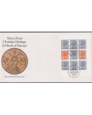 F-EX51389 UK ENGLAND FDC EDINBURGH 1984 STORY CHRISTIAN HERITAGE MACHIN DEFINITIVE VALUE.