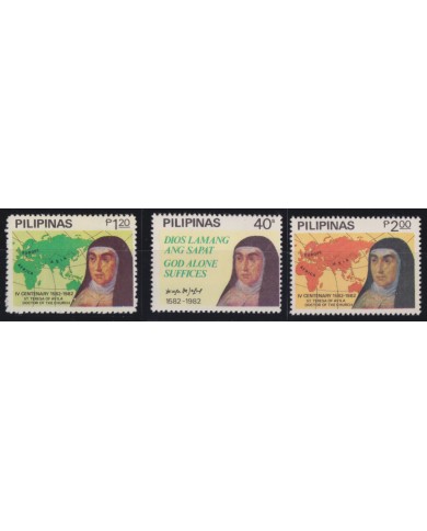 F-EX53233 PHILIPPINES MNH 1982 400th ANNIV STA THERESA DE AVILA.
