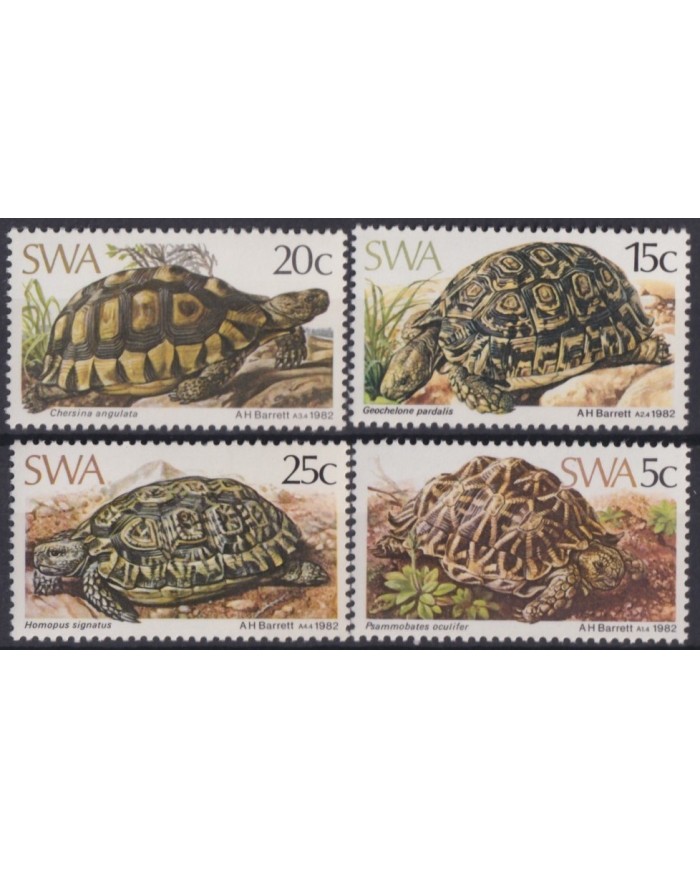 F-EX18616 NAMIBIA SOUTH WEST AFRICA 1982 TURTLE TORTUGA.