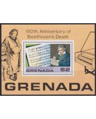 F-EX53456 GRENADA MNH 1978 150th ANNIV DEATH BEETHOVEN CLASSIC MUSIC.