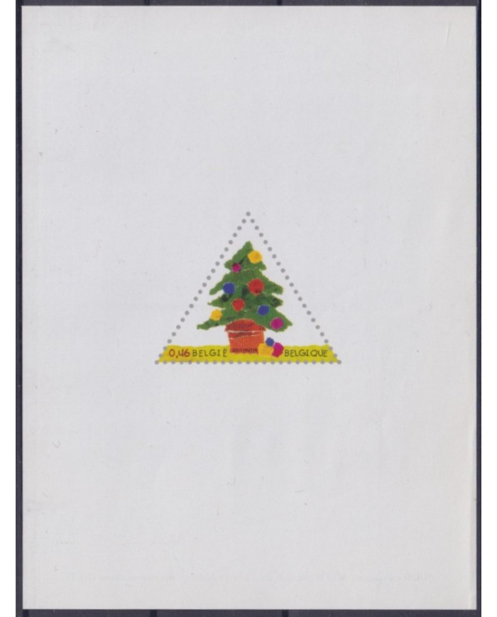 F-EX54364 BELGIUM USED 2007 CHRISTMAS TREE NOT ADOPTED PROOF.