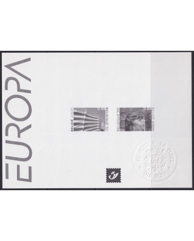 F-EX53156 BELGIUM 2004 EUROPA BLACK PROOF ARCHITECTURE.