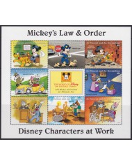 F-EX48174 ST VINCENT & GRENADINES MNH MICKEY MOUSE LAW & ORDER DISNEY CARTOON MOVIE CINEMA COMICS.