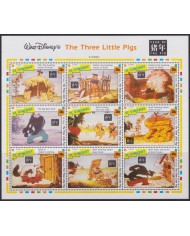 F-EX48176 ST VINCENT MNH 1992 THREE PIGS DISNEY CARTOON MOVIE CINEMA COMICS.
