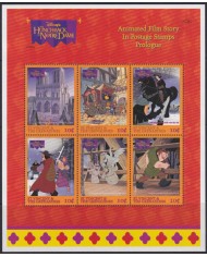 F-EX54009 ST VINCENT & GRENADINES MNH 2 HUNCHBACK NOTRE DAME DISNEY CARTOON MOVIE CINEMA COMICS.
