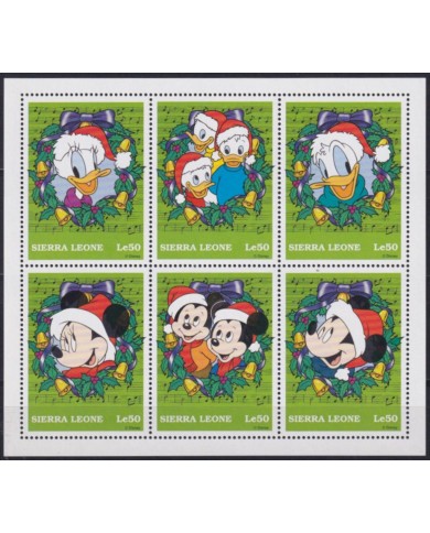 F-EX53152 SIERRA LEONE MNH 1998 MICKEY MOUSE 70º ANNIV DISNEY CARTOON MOVIE CINEMA COMICS.