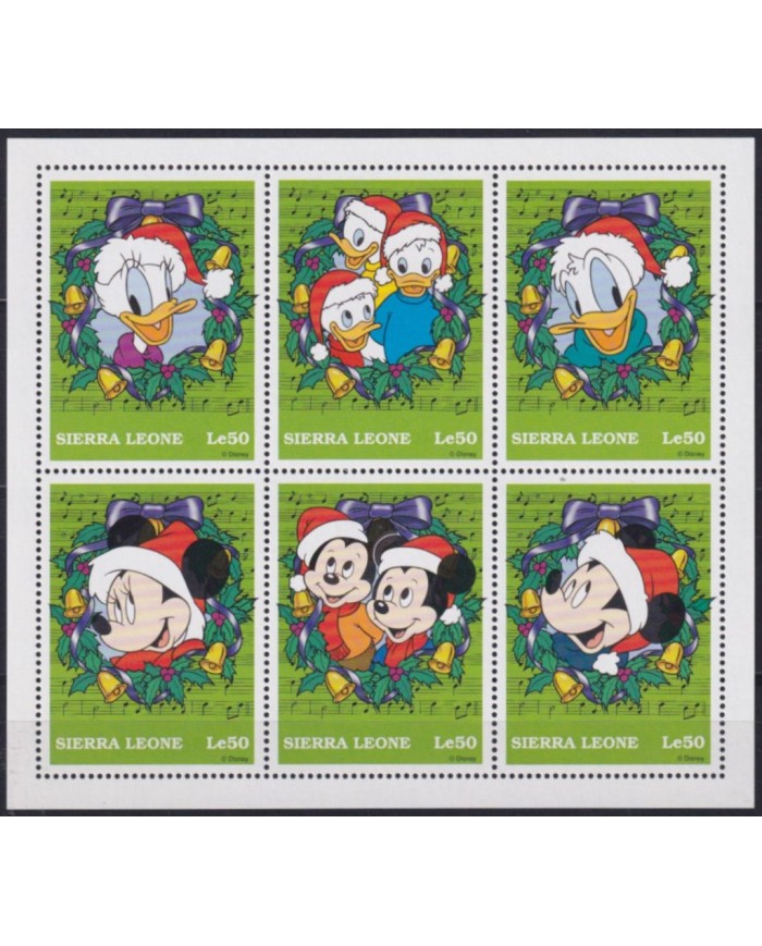 F-EX53152 SIERRA LEONE MNH 1998 MICKEY MOUSE 70º ANNIV DISNEY CARTOON MOVIE CINEMA COMICS.
