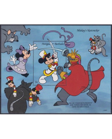 F-EX54400 ANTIGUA & BARBUDA MNH 1993 MICKEY MOUSE NUTCRACKER DISNEY CARTOON MOVIE CINEMA COMICS.