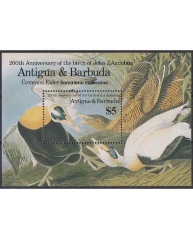 F-EX54389 ANTIGUA & BARBUDA MNH 1985 AUDUBON FAUNA BIRD AVES PÁJAROS.
