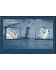 F-EX54535 AUSTRIA MNH 2004 SWAROVSKI BIRD AVES PÁJAROS MISSING ONE CRISTAL.