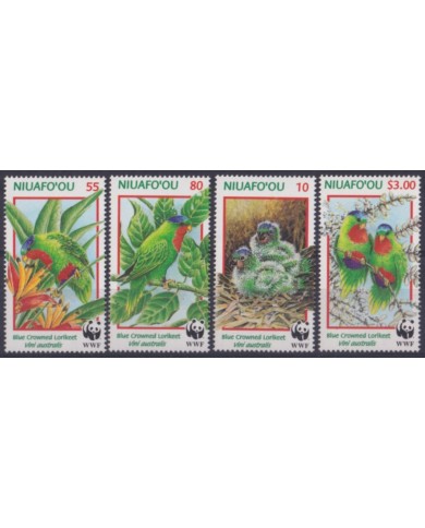 F-EX54490 TONGA NIUAFO´OU MNH 1998 WWF WILDLIFE YOUNG BIRD AVES PÁJAROS.