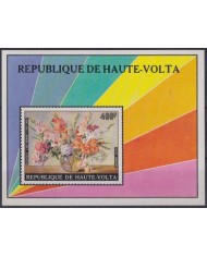 F-EX54375 UPPER VOLTA MNH 1975 ART PAINTING CARL BERNT FLORES FLOWERS